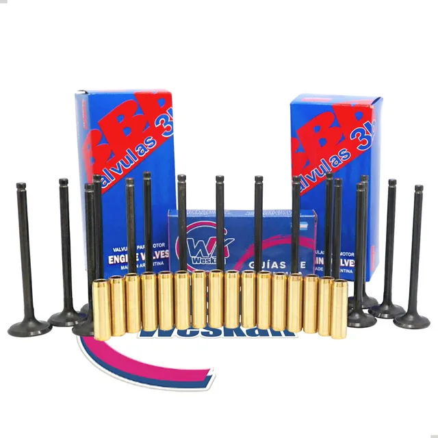 Kit Valvula + Guia Bronce Chevrolet Aveo / Corsa 1.6 16v X16