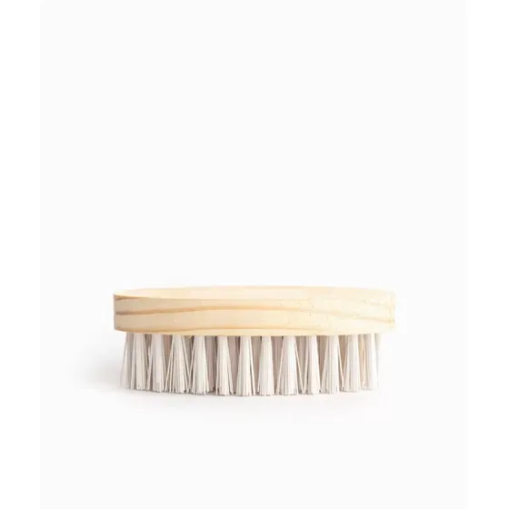 Cepillo De Ropa Jaspe Mango De Madera Cerdas Duras