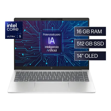 HP Notebook 14-ew1000la Intel Core Ultra 5 16GB RAM 512GB SSD Windows 11 Home