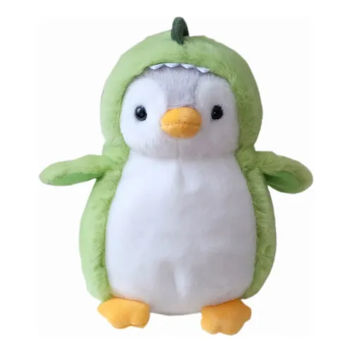 Aurora Peluche De Pingüino 18x10cm Verde Kawaii