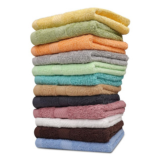 Paños De Baño 100% Algodón X12, 30x30 Cm Suaves Absorbentes Paños De Baño 100% Algodón X12, 30x30 Cm Suaves Absorbentes