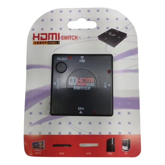 Switch  Hdmi 3 Entradas / 1 Salida