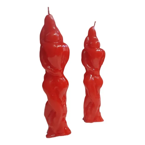 Velas De Forma Pareja Entrelazadas, 5 Unidades