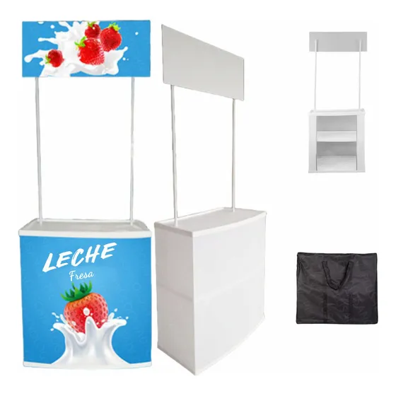 Demo Stand Portatil Publicitario Módulo Con Bolsa Color Blanco