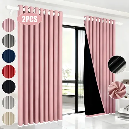 2 Panele Cortinas Blackout Para Ventana 300x230cm Habitacion