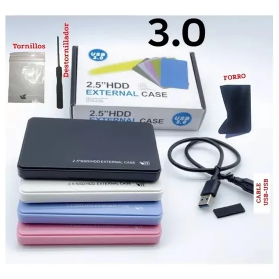 Case Externo Disco Duro 2.5 Sata Laptop Rápido 3.0 Usb