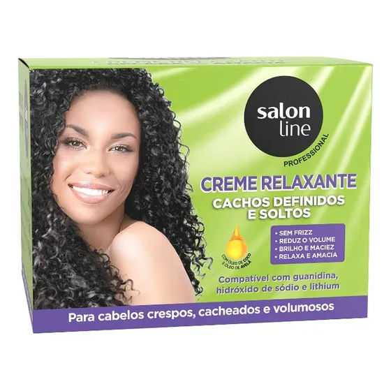 Creme Relaxante Cachos Definidos Coco E Avelã Salon Line