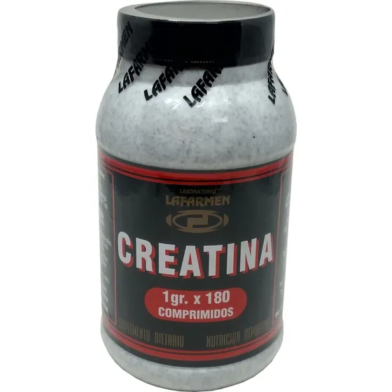 Creatina Lafarmen 1g X 180 Comprimidos Sabor Neutro