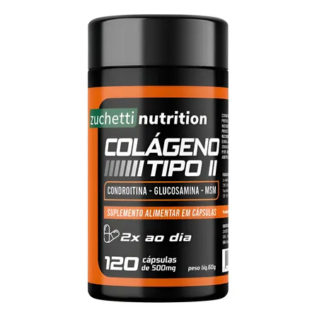 Glucosamina Condroitina Msm Colageno Tipo 2 Com 120 Cápsulas Sem Sabor