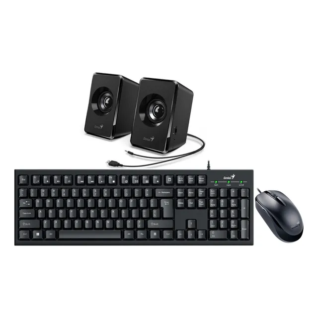 Kit Teclado Mouse Y Parlante Para Pc Genius Somos Mayoristas