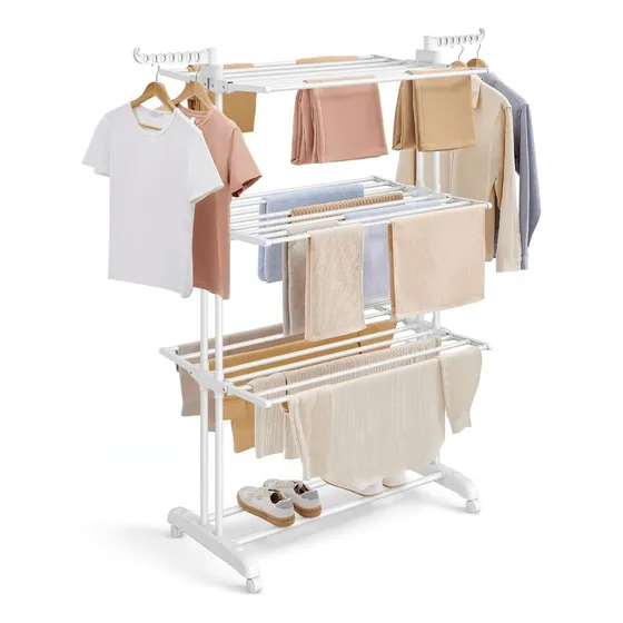 Tender Con Alas Plegable Tendedero Ropa Perchero Vertical
