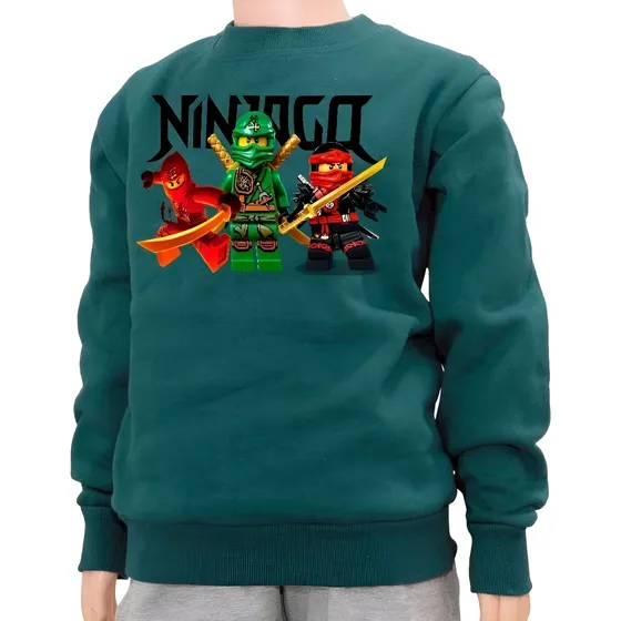  Buzo Algodón Felpa Grueso Abrigable Ninjago