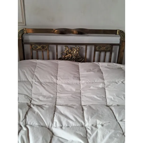 Cama  Bronce 2 Plazas Con Parrilla
