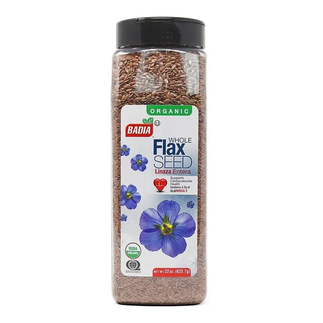 Linaza Badia Entera Orgánica Flax Seed Omega 3 Super Aliment
