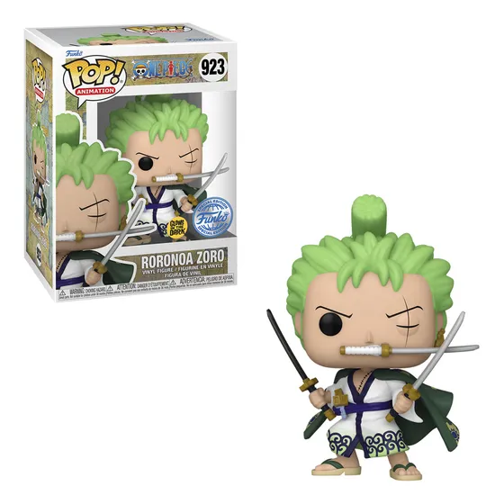 ¡Funko Pop! Una pieza exclusiva del Roronoa Zoro 923, que brilla