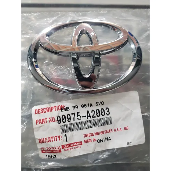 Emblema Original Maleta Corolla 2009-2011 