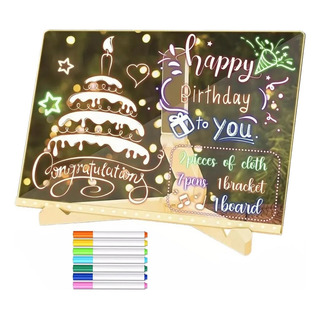 Pizarra Magica De Acrilico Con Luz Led Para Dibujo Escritura Pizarra Magica De Acrilico Con Luz Led Para Dibujo Escritura