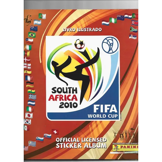 Álbum Figurinha - Copa Do Mundo 2010 Completo + Encarte Visa