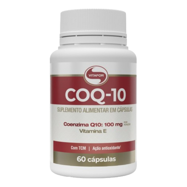 60 Cápsulas Coq-10 Vitafor Suplemento Alimentar Vitamina Sem Sabor 60 Cápsulas Coq-10 Vitafor Suplemento Alimentar Vitamina Sem Sabor