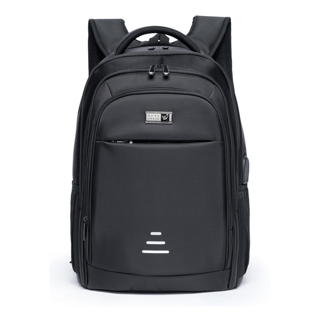 Mochila Hang Loose Reforçada Notebook Usb iPad Cor Preto Desenho Do Tecido Liso Mochila Hang Loose Reforçada Notebook Usb iPad Cor Preto Desenho Do Tecido Liso