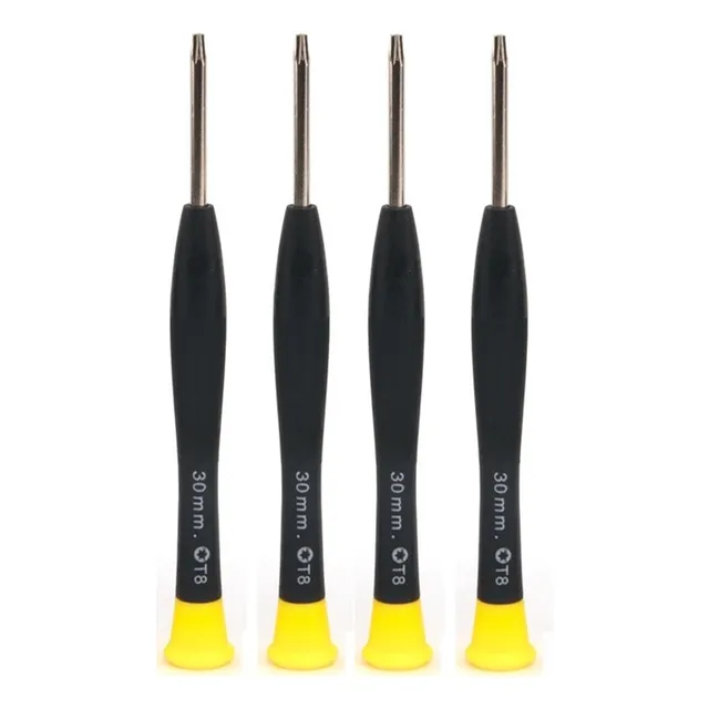 Kit 4 Chaves Torx T8 30mm C/ Furo Abre Console Ps4 Ps5 Xbox