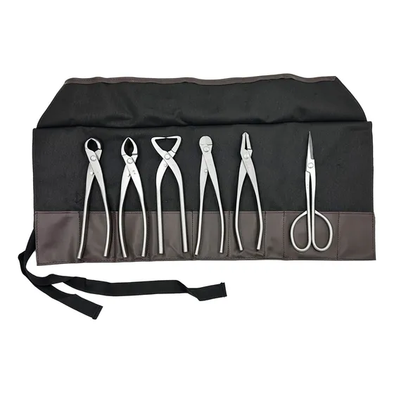 Pack X6 Herramienta Para Bonsai Poda Tijera Pinza Alicate