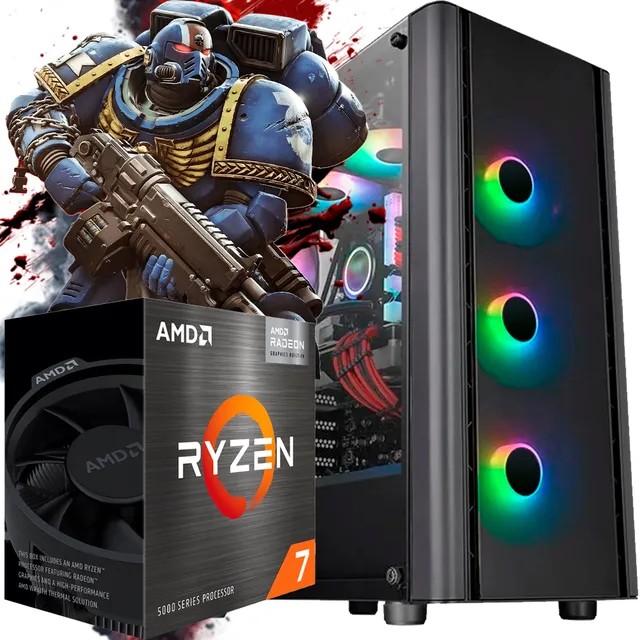 Pc Armada Gamer Amd Ryzen 7 5700g 32g Ssd 1tb - Mx529 1