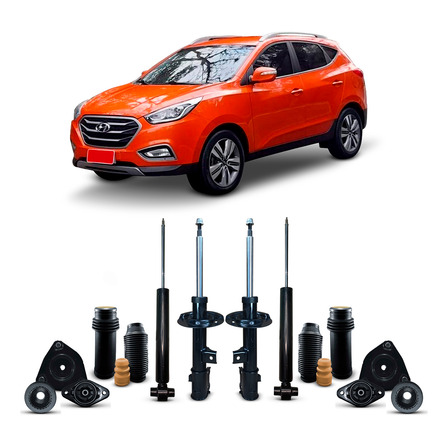 4 Amortecedores + Kit Batente Hyundai Ix35 4x4 2010 Até 2021 4 Amortecedores + Kit Batente Hyundai Ix35 4x4 2010 Até 2021