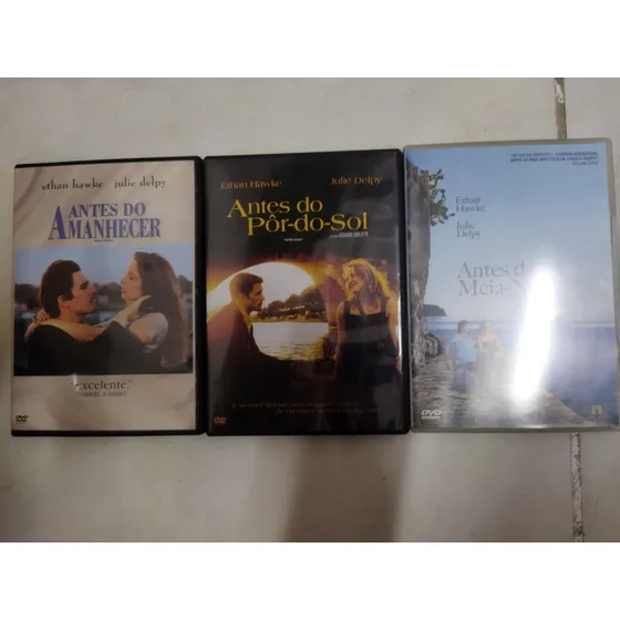 Dvds Trilogia Antes Do Amanhecer - Ethan Hawke . Julie Delpy