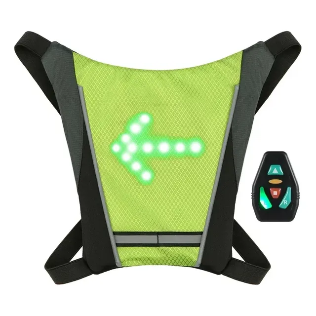 Led Mochila Con Indicador De Direccion Biclita Seguridad