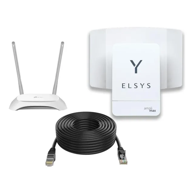 Kit Amplimax 4g + Wifi + Cable 10 Metros + Chip 10gb Blanco