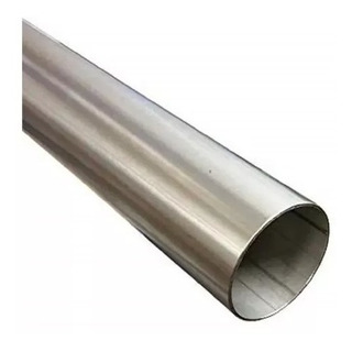 Tubo De Acero Inoxidable 2 PuLG De 3m Calibre 18 Con Tapas Tubo De Acero Inoxidable 2 PuLG De 3m Calibre 18 Con Tapas