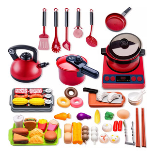 Juego De Elementos De Cocina, Juguete Para Niños,61 Piezas Juego De Elementos De Cocina, Juguete Para Niños,61 Piezas