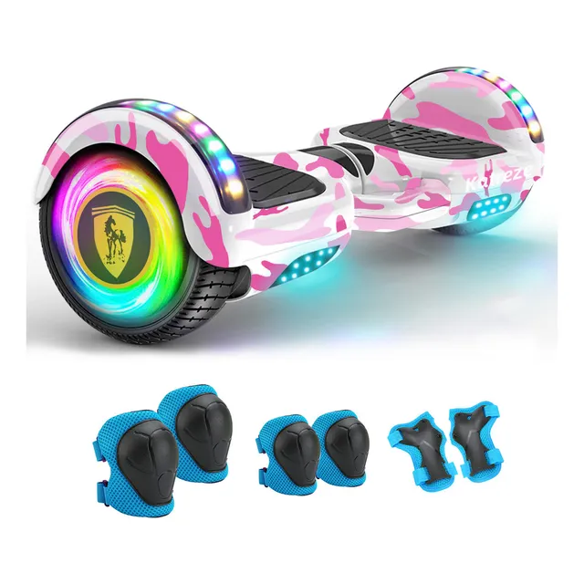 Patinete Electrico Katreze Rosa Barato Hoverboard Electrico Bluetooth Rgb Para Niños Regalos