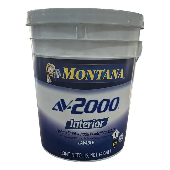 Pintura Montana Av2000 Interior Blanco Puro Clase A - Cuñete