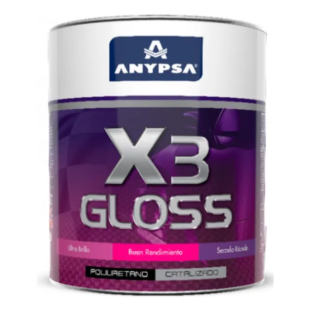 Pintura Gloss X3 - Negro 1 Galon