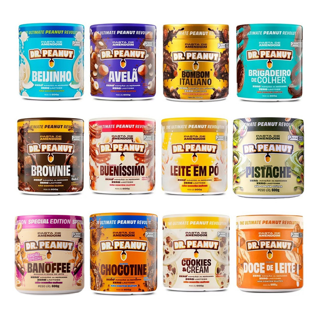 Pasta De Amendoim Dr. Peanut 600g Novos Sabores Gourmet Pasta De Amendoim Dr. Peanut 600g Novos Sabores Gourmet