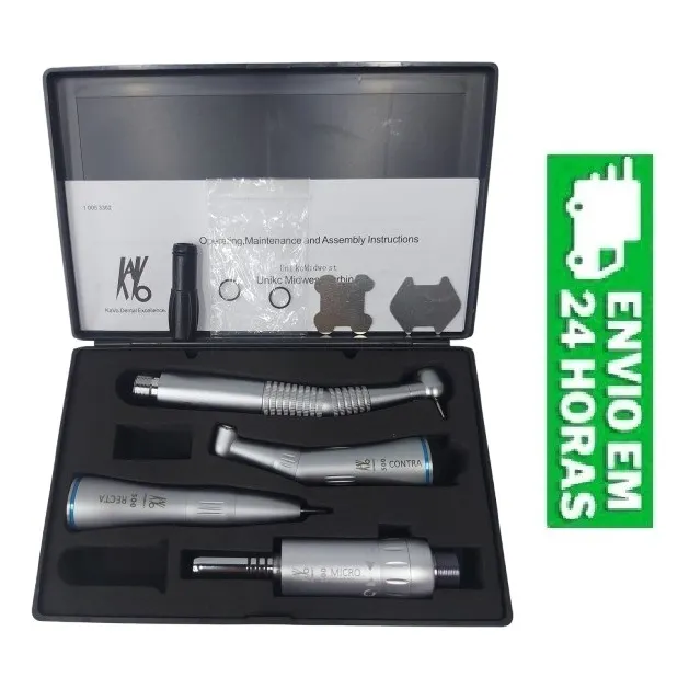 Kit Acadêmico Kavo Led + Contra Baixa+ Micromotor+ Peça Reta