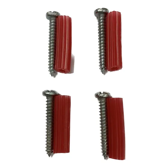 Tornillo Autoroscante 6x1 Con Ramplug Rojo 7/32 Pack 100/100