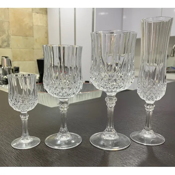 Juego De Copas De Cristal