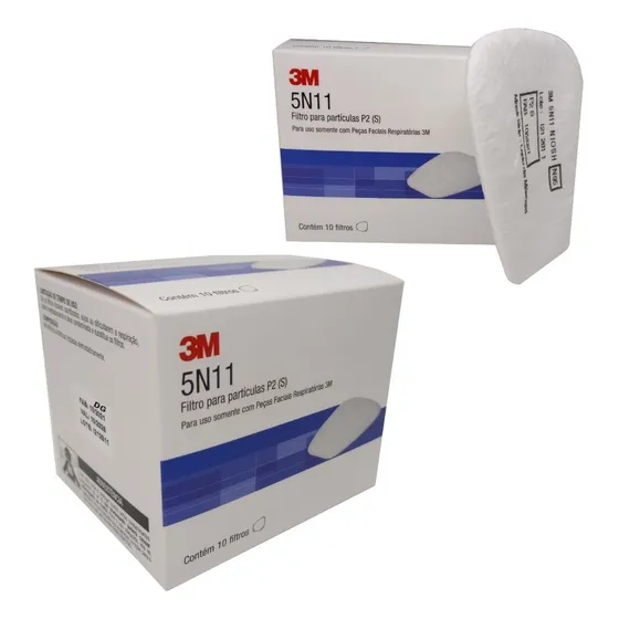 Prefiltro para máscara respiratoria, caja de 10 unidades, 3 m, 5n11