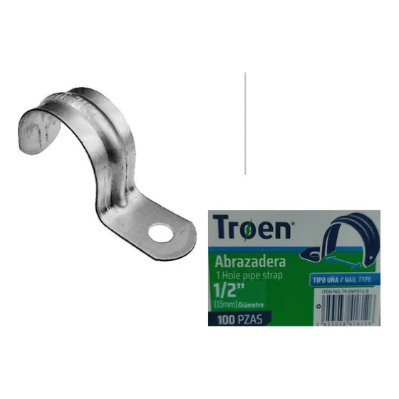 Abrazadera Emt 1 Pata Soporte De Tubo 1/2 Pulgada 