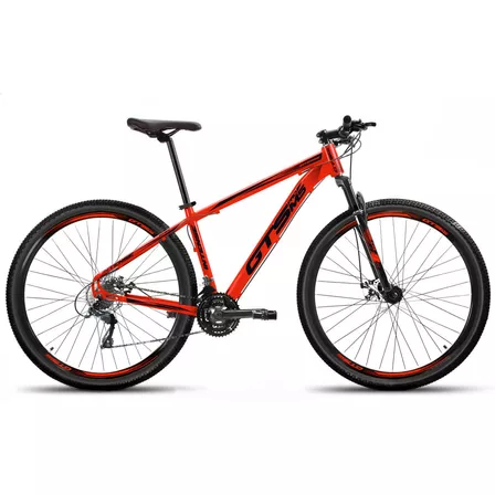 Bicicleta Bike Aro 29 Mtb Freio Disco 21v Gts Pro M5 Intense Cor Vermelho/Preto Tamanho do quadro 17