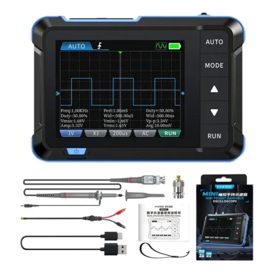 Mini Osciloscopio Generador De Señal Portátil Recargable