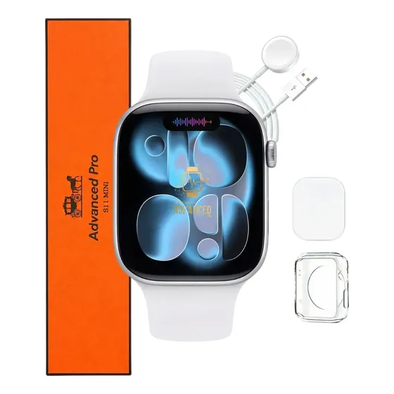 Relógio Microwear Smartwatch S11 Mini Series 11 42mm Whatsapp Gps Nfc 2026 Prateado SMARTWATCH ADVANCED PRO