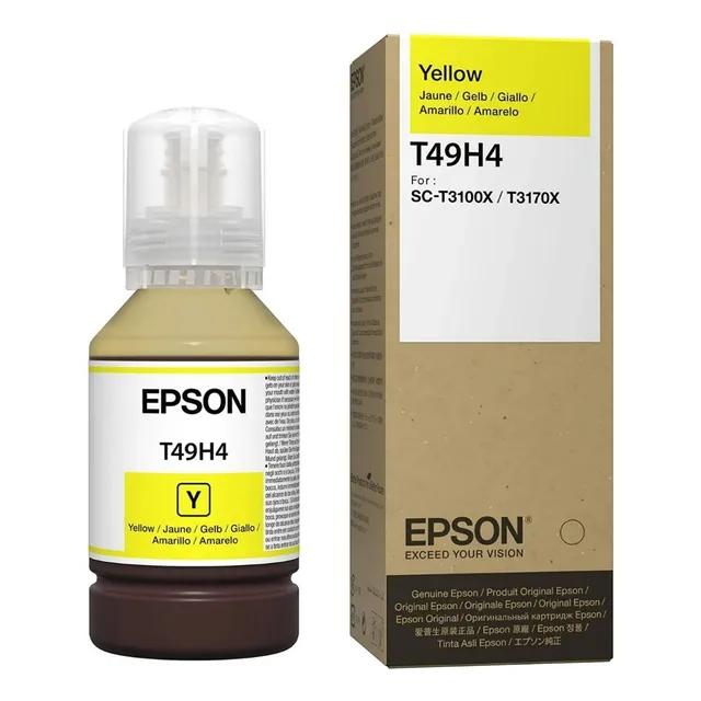 Tinta Para Impresora Epson T49h Color Amarillo De 140 Ml