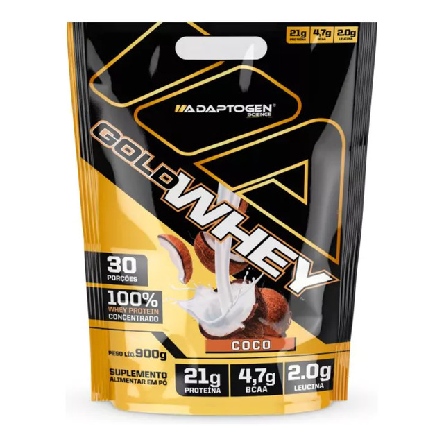 Suplemento Em Pó Adaptogen Science Alimentar Gold Whey 100% Suplemento Em Pó Adaptogen Science Alimentar Gold Whey 100%