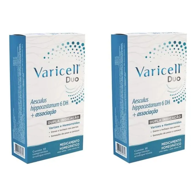Kit Varicell Duo Com 2 Caixas De 30 Comprimidos Cada