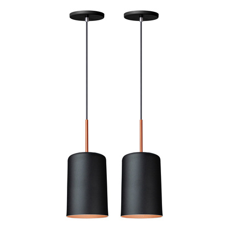 Kit 2 Luminária Pendente Veneza Bilboquê Preto Teto Moderna Iluminar Ambiente Kit 2 Luminária Pendente Veneza Bilboquê Preto Teto Moderna Iluminar Ambiente