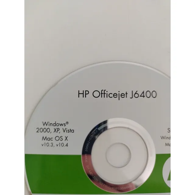 Cd Driver Impresora Hp Officejet J6400 J6440 Cd  Instalacion